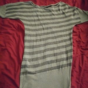 Stripes metallic sweater